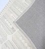 Grey Geometric Wool And Cotton 5 X 8 Ft Hand Tufted Carpet