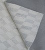 Grey Geometric Wool And Cotton 8 X 5 Feet Hand Tufted Carpet