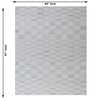 Grey Geometric Wool And Cotton 8 X 5 Feet Hand Tufted Carpet