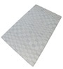 Grey Geometric Wool And Cotton 8 X 5 Feet Hand Tufted Carpet
