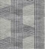 Grey Geometrical Bamboo Silk 4 ft x 6 ft Hand Tufted Carpet