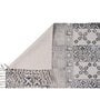 Grey Geometrical Cotton 36x54 Inches Hand Woven Dhurrie