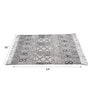 Grey Geometrical Cotton 36x54 Inches Hand Woven Dhurrie