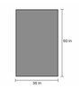 Grey Abstractal Microfiber 3 x 5 Feet Machine Made Carpet