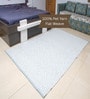 Grey Geometrical Pet Hand Woven Carpet