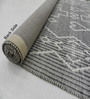 Grey Geometrical Pet Hand Woven Carpet