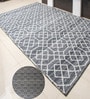 Grey Geometrical Pet Hand Woven Carpet