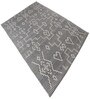 Grey Geometrical Pet Hand Woven Carpet