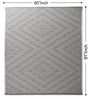 Grey Geometrical Pet Hand Woven Carpet