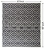 Grey Geometrical Pet Hand Woven Carpet