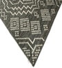 Grey Geometrical Pet 7X5 Feet Hand Woven Carpet
