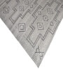 Grey Geometrical Pet 7X5 Feet Hand Woven Carpet