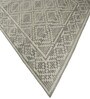 Grey Geometrical Pet 8X5 Feet Hand Woven Carpet