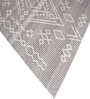 Grey Geometrical Pet 8X5 Feet Hand Woven Carpet