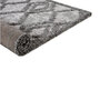 Grey Geometrical Polyester 5 ft X 7 ft Machine Made Carpet