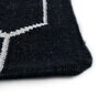 Grey Geometrical Polyester 5 ft X 8 ft Flat Weaves