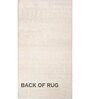 Grey Geometrical Polyester 5 ft X 8 ft Flat Weaves