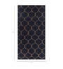 Grey Geometrical Polyester 5 ft X 8 ft Flat Weaves