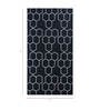 Grey Geometrical Polyester 5 ft X 8 ft Flat Weaves