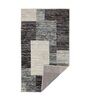 Grey Geometrical Polypropylene 4 ft X 6 ft Machine Made Carpet