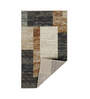 Grey Geometrical Polypropylene 6 ft x 9 ft Machine Made Carpet