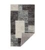 Grey Geometrical Polypropylene 6 ft x 9 ft Machine Made Carpet