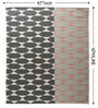 Grey Geometrical Wool Hand Woven Carpet