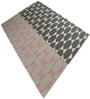Grey Geometrical Wool Hand Woven Carpet