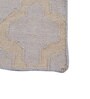 Grey Geometrical Wool 5'3 ft X 7'7 ft Flat Weaves