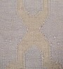 Grey Geometrical Wool 5'3 ft X 7'7 ft Flat Weaves