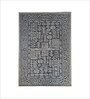 Grey Geometrical Wool 5 ft x 7 ft Hand Tufted Carpet