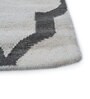 Grey Geometrical Wool 5 ft X 8 ft Flat Weaves