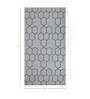 Grey Geometrical Wool 5 ft X 8 ft Flat Weaves