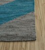 Grey Geometrical Wool 5 ft X 8 ft Rectangle Flat Weaves