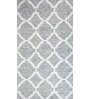 Grey Geometrical Wool 5 ft X 8 ft Flat Weaves