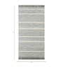 Grey Geometrical Wool 5 ft X 8 ft Flat Weaves