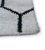 Grey Geometrical Wool 5 ft X 8 ft Flat Weaves