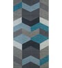 Grey Geometrical Wool 5 ft X 8 ft Rectangle Flat Weaves