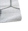 Grey Geometrical Wool 5 ft X 8 ft Flat Weaves