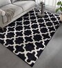 Grey Geometrical Wool 5 ft X 8 ft Flat Weaves