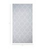 Grey Geometrical Wool 5 ft X 8 ft Flat Weaves