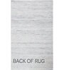 Grey Geometrical Wool 5 ft X 8 ft Flat Weaves