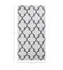 Grey Geometrical Wool 5 ft X 8 ft Flat Weaves