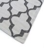 Grey Geometrical Wool 5 ft X 8 ft Flat Weaves