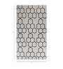 Grey Geometrical Wool 5 ft X 8 ft Flat Weaves