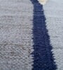 Grey Geometrical Wool 5 ft X 8 ft Rectangle Flat Weaves