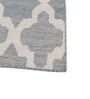 Grey Geometrical Wool 5 ft X 8 ft Flat Weaves