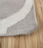 Grey Geometrical Wool 5 ft X 8 ft Flat Weaves