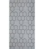 Grey Geometrical Wool 5 ft X 8 ft Flat Weaves