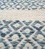 Grey Geometrical Wool 5 ft X 8 ft Flat Weaves